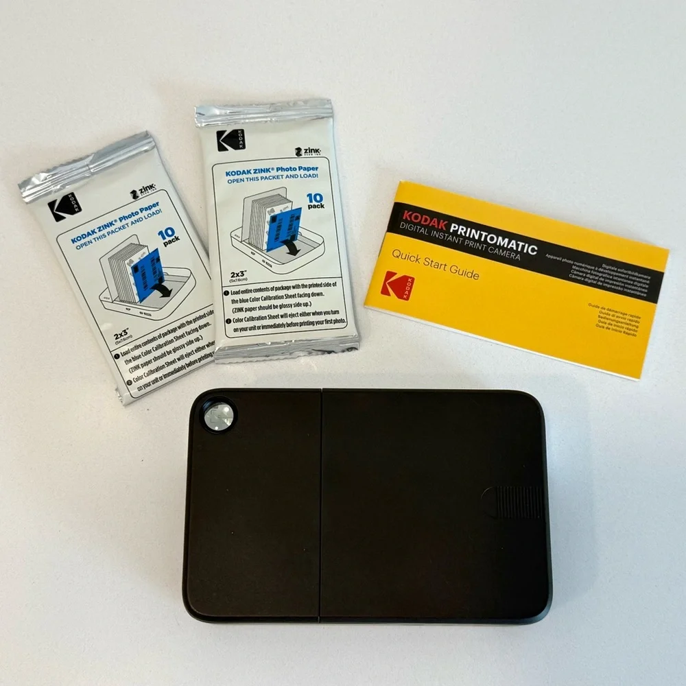 Kodak Printomatic Instant Camera in Black and White